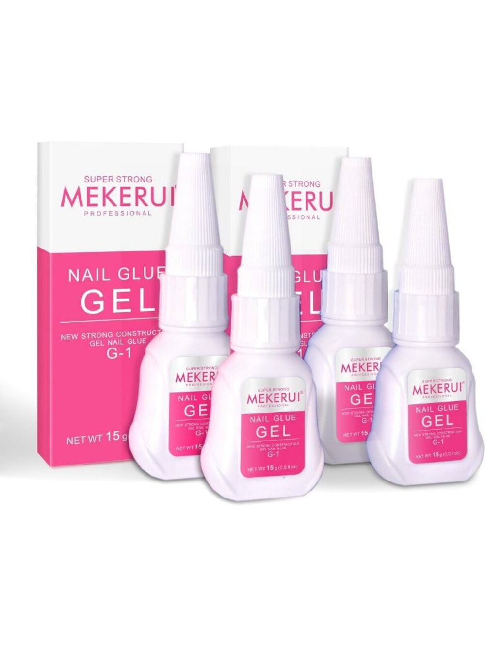 Super Strong Nail Glue Gel for Press-On Nails, Quick Dry, Waterproof
